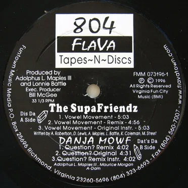 Vowel Movement / Question? by Supafriendz - album cover