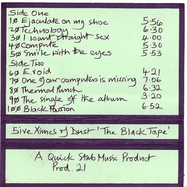 The Black Tape by 5ive Ximes of Dust - album cover