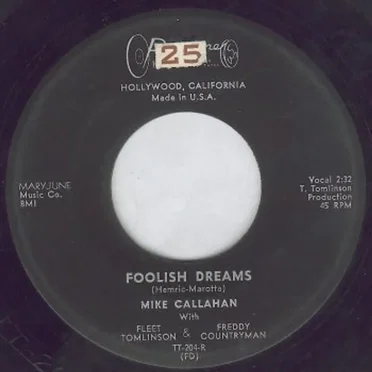 I Can't Help It / Foolish Dreams by Mike Callahan - album cover