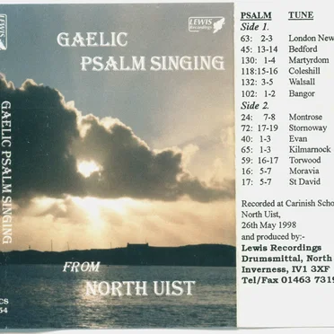 Gaelic Psalm Singing from North Uist by Various Artists - album cover