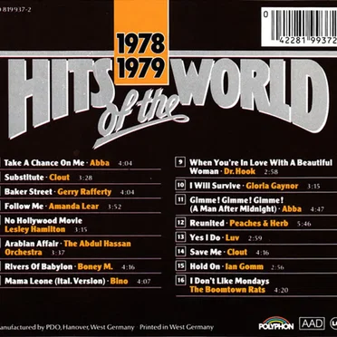 Hits of the World 1978/1979 by Various Artists - album cover