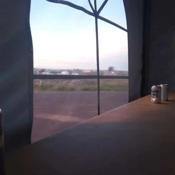 Evening Light Seen Through a Window