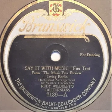 Say It With Music / South Sea Isles
