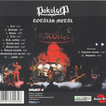 Totális metal by Pokolgép - album cover