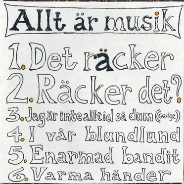 Det räcker / Räcker det?