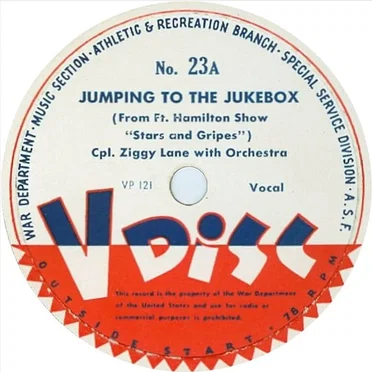 Jumping to the Jukebox / My Pin‐Up Girl by Cpl. Ziggy Lane - album cover