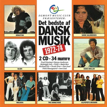 Det bedste af dansk musik 1972-74 by Various Artists - album cover