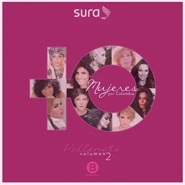 10 mujeres por Colombia, volumen 2: Vallenato by Various Artists - album cover