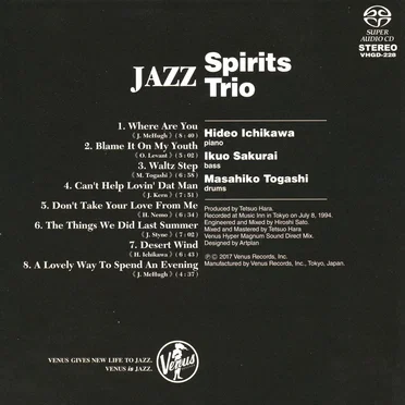Jazz by Spirits Trio - album cover