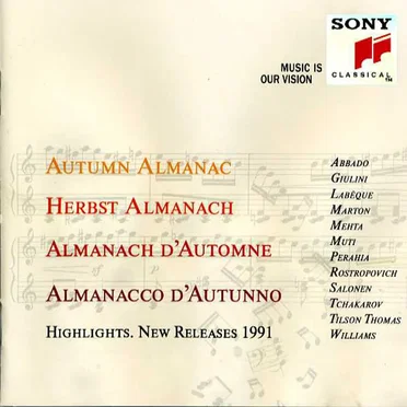 Autumn Almanac: Highlights. New Releases 1991 by Various Artists - album cover