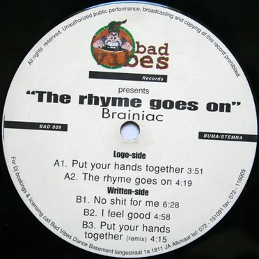 The Rhyme Goes On by Brainiac - album cover