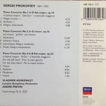 Piano Concertos 1, 2 & 4