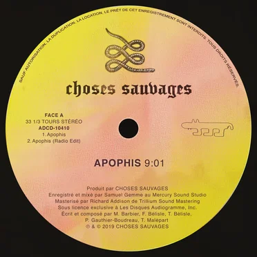 Apophis by Choses Sauvages - album cover