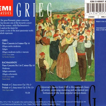 Grieg: Piano Concerto / Rachmaninov: Piano Concerto no. 3
