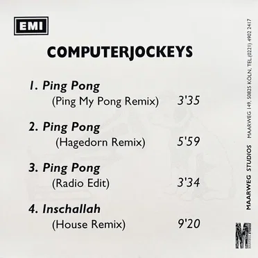 Ping Pong / Inschallah by Computerjockeys - album cover
