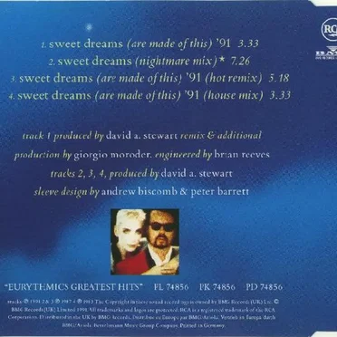 Sweet Dreams (Are Made of This) '91