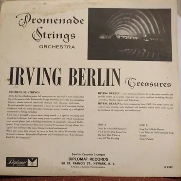 Promenade Strings Irving Berlin Treasures by Promenade Strings - album cover