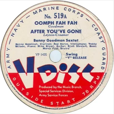 Oomph Fah Fah / After You’ve Gone / I’ve Got the World on a String / Yeah‐Man (Amen)