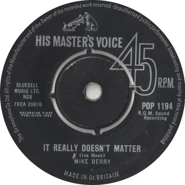 It Really Doesn't Matter