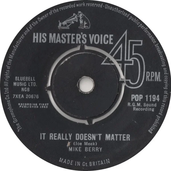 It Really Doesn't Matter