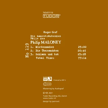 Die haarsträubenden Fälle des Philip Maloney, N° 119 by Roger Graf - album cover
