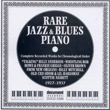 Rare Jazz & Blues Piano (1927-1937) by Various Artists - album cover