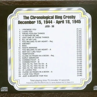 The Chronological Bing Crosby, Volume 38 1944-1945