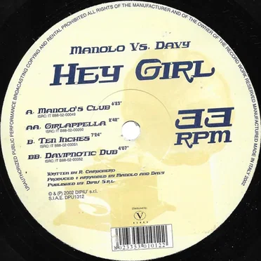 Hey Girl by Manolo - album cover