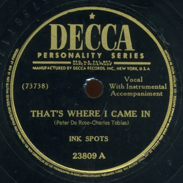 That's Where I Came In / You Can't See the Sun When You're Crying