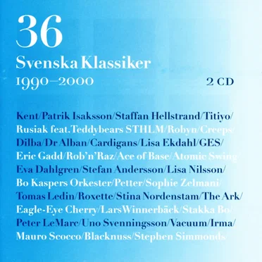 36 svenska klassiker 1990-2000 by Various Artists - album cover