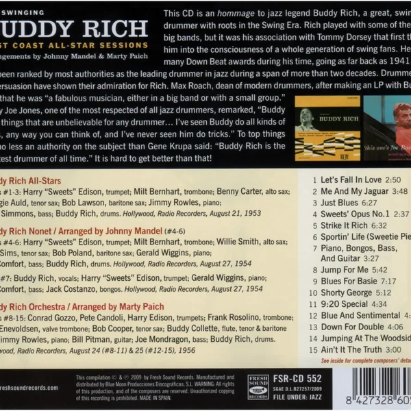 The Swinging Buddy Rich West Coast All-Star Sessions