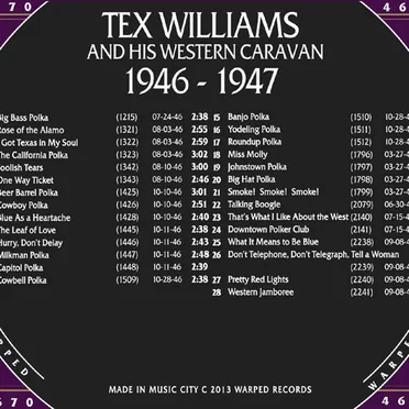 The Chronological Classics: Tex Williams - 1946-1947 by Tex Williams and His Western Caravan - album cover