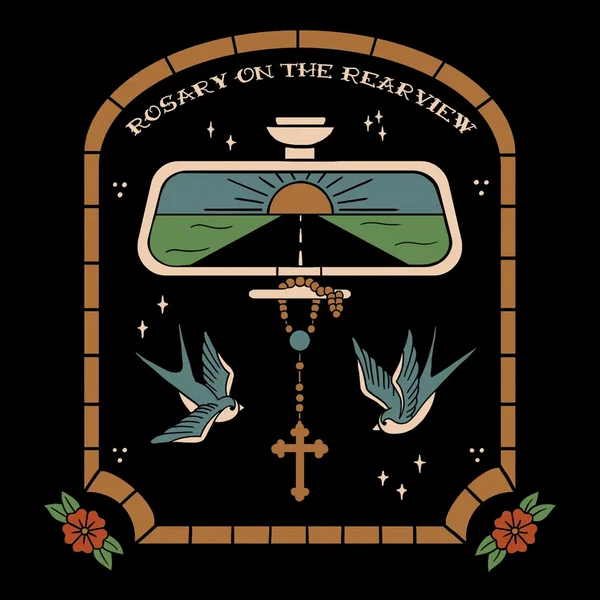 Rosary on the Rearview