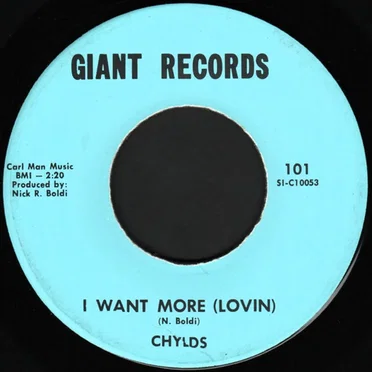 I Want More (Lovin) / Hay Girl by Chylds - album cover