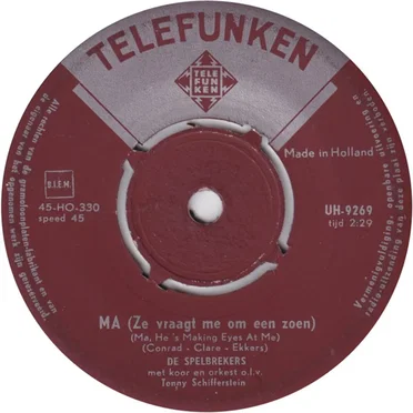 Ma (ze vraagt me om een zoen) / Marjan Marjan (Steek vanavond je licht an)