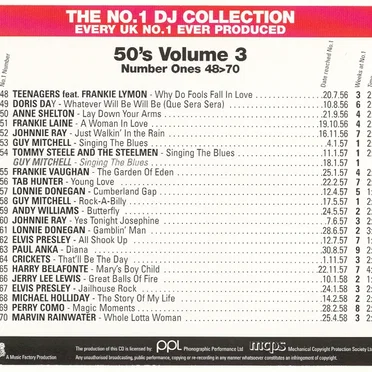 The No.1 DJ Collection: 50's, Volume 3 by Various Artists - album cover