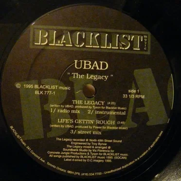 The Legacy by UBAD - album cover