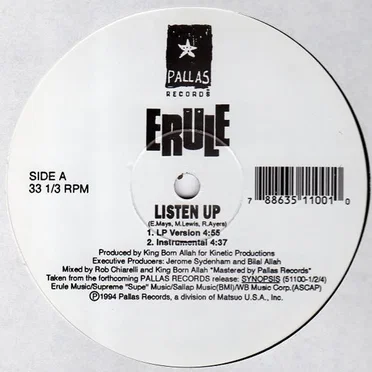 Listen Up / Synopsis by Erule - album cover
