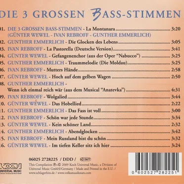 Die 3 grossen Bass-Stimmen by Various Artists - album cover