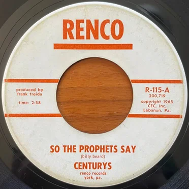 So The Prophets Say / 83 by Centurys - album cover