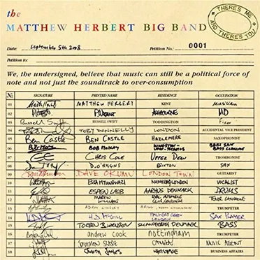 There's Me and There's You by The Matthew Herbert Big Band - album cover