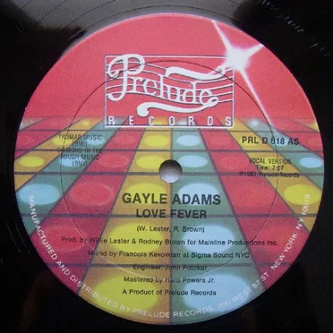 Love Fever by Gayle Adams - album cover