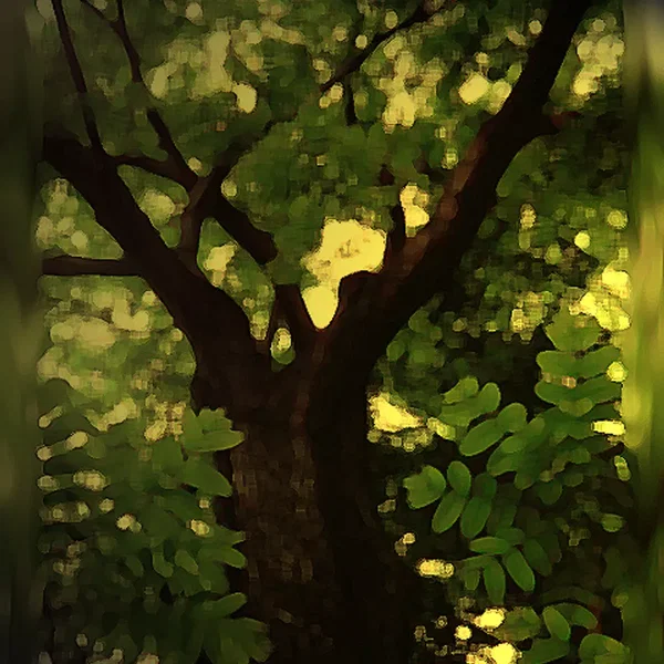 Yellow Leaf Fell From Tree