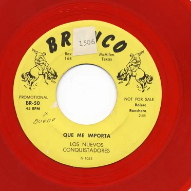 Qué me importa / Carolina by Los Nuevos Conquistadores - album cover