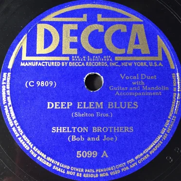 Deep Elem Blues / Hang Out The Front Door Key by Shelton Brothers (Bob and Joe) - album cover