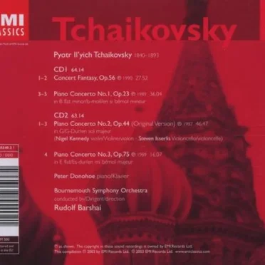 Tchaikovsky Piano Concertos 1-3 / Concert Fantasy