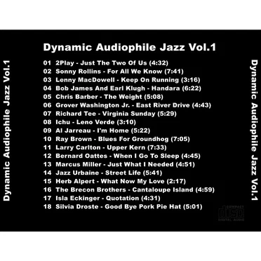 Dynamic Audiophile Jazz Vol.1 by Various Artists - album cover