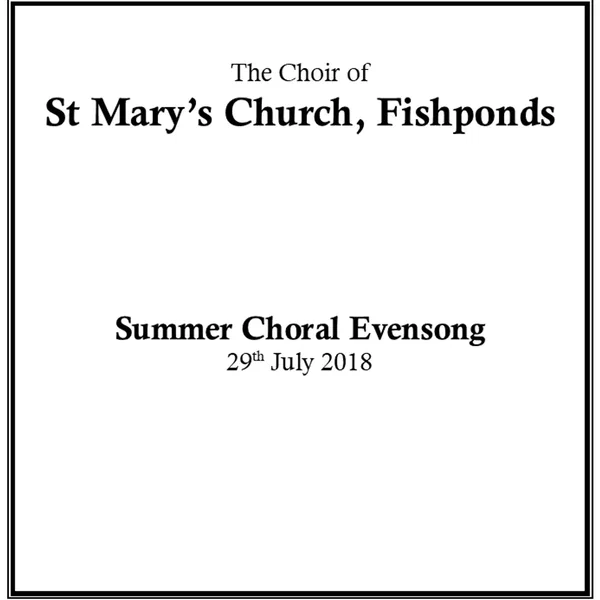Summer Choral Evensong 2018