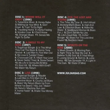 1996 - 2000 by Julian Sas - album cover