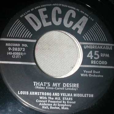 That's My Desire / Baby, It's Cold Outside